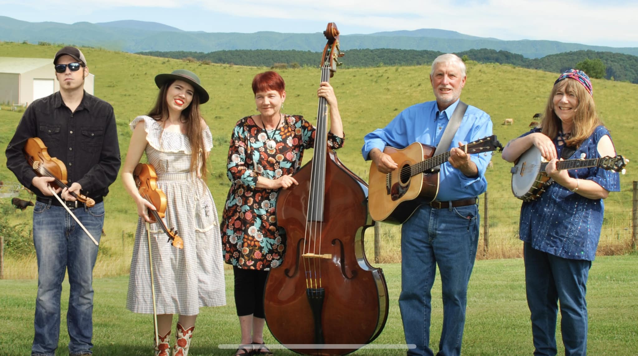 Group photograph of The Whitetop Mountain Band