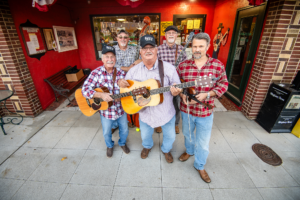 Rise and Shine Band group photo outside The Allegheny Jubilee